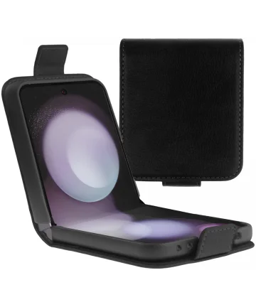 Rosso Element Samsung Galaxy Z Flip 5 Hoesje Book Case Wallet Zwart Hoesjes