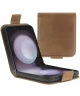 Rosso Element Samsung Galaxy Z Flip 5 Hoesje Book Case Wallet Bruin