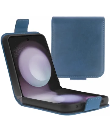 Rosso Element Samsung Galaxy Z Flip 5 Hoesje Book Case Wallet Blauw Hoesjes
