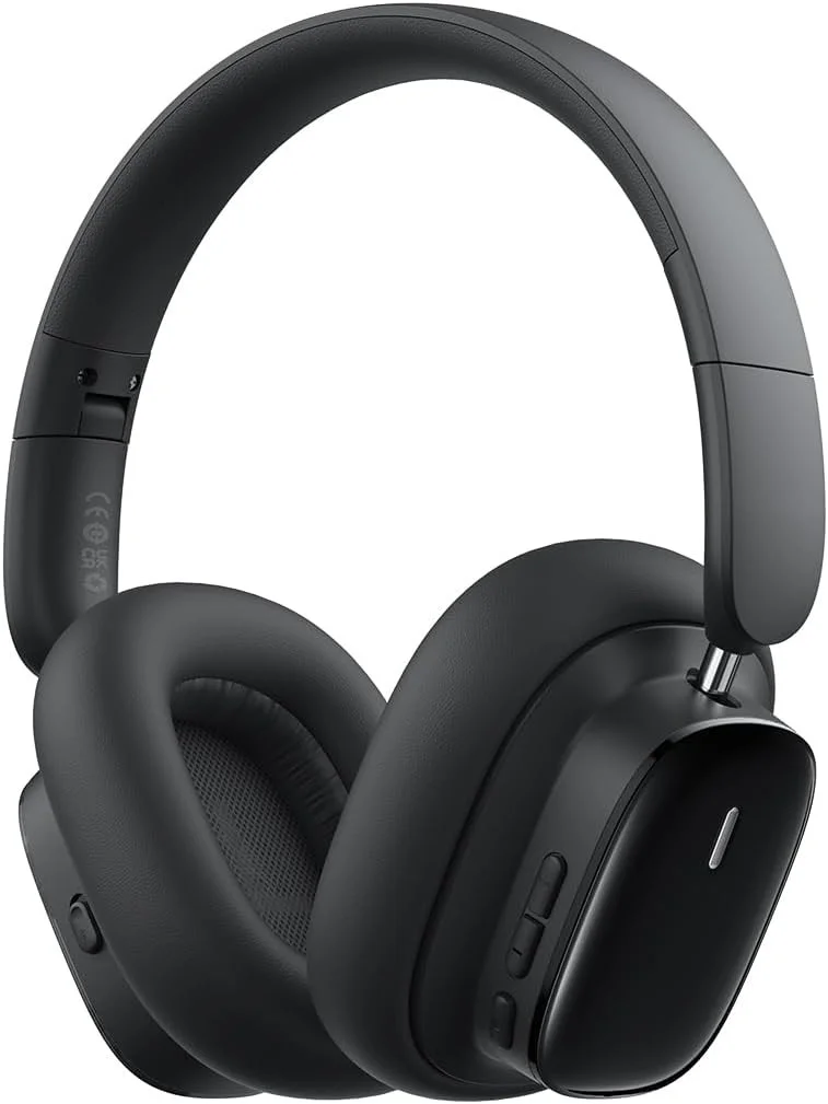 Baseus Bowie H1i Noise Cancelling Draadloze Koptelefoon ANC Zwart afbeelding 1