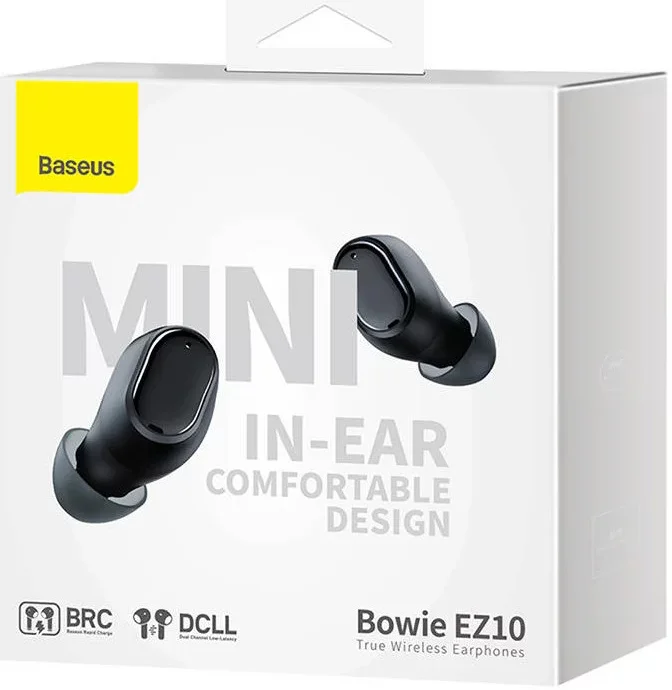 Baseus Bowie EZ10 Bluetooth Headset Draadloze Oordopjes Zwart afbeelding 7