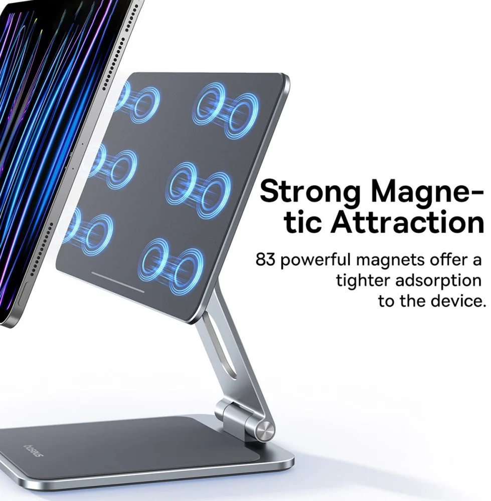 Baseus MagStable Magnetische Houder voor iPad/Tablet 11 Inch Grijs afbeelding 2