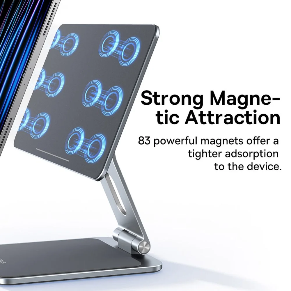 Baseus MagStable Magnetische Houder voor iPad/Tablet 12.9 Inch Grijs afbeelding 2