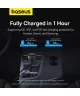 Baseus Enjoyment Pro Autolader 60W met Uitrekbare USB-C Kabel Zwart