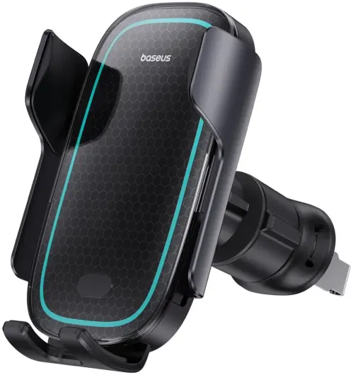 Baseus MilkyWay Telefoon Ventilatierooster Draadloos Opladen 15W Zwart afbeelding 1