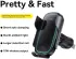 Baseus MilkyWay Telefoon Ventilatierooster Draadloos Opladen 15W Zwart afbeelding 3