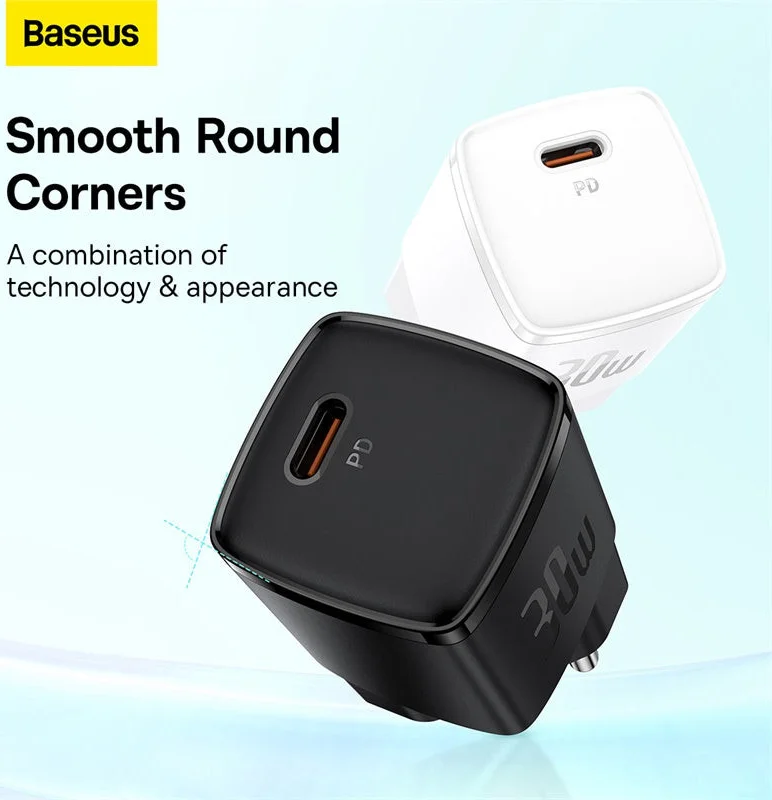 Baseus GaN5 30W Compacte Snellader USB-C PD Zwart afbeelding 5