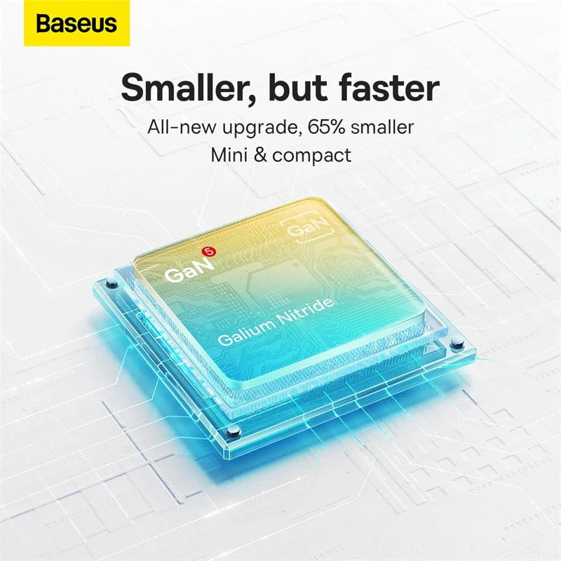 Baseus GaN5 30W Compacte Snellader USB-C PD Zwart afbeelding 6