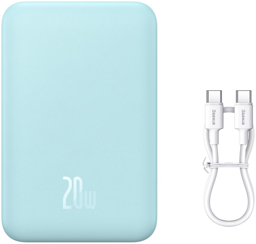 Baseus 20.000 mAh Powerbank Fast Charge met MagSafe Blauw 20W afbeelding 2