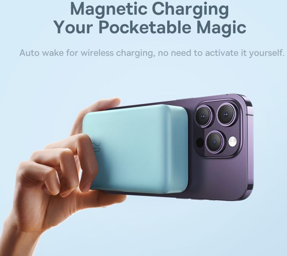 Baseus 20.000 mAh Powerbank Fast Charge met MagSafe Blauw 20W afbeelding 7