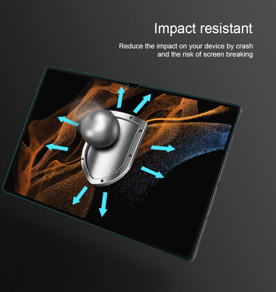 Nillkin H+ Samsung Galaxy Tab S10/S9 Ultra Screen Protector Tempered Glass afbeelding 7