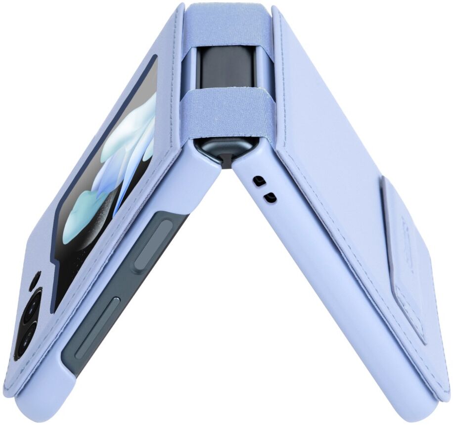 Nillkin Qin Samsung Galaxy Z Flip 5 Hoesje Back Cover Paars afbeelding 11