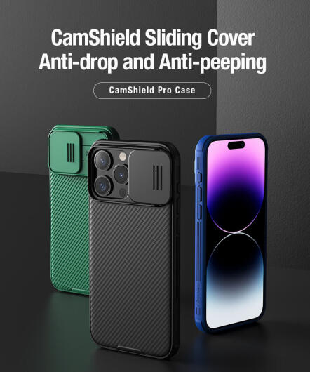 Nillkin CamShield Apple iPhone 15 Pro Max Hoesje Camera Slider Paars afbeelding 7