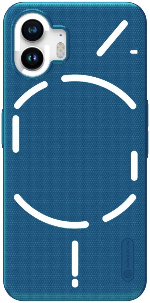 Nillkin Super Frosted Shield Nothing Phone (2) Hoesje Back Cover Blauw afbeelding 1
