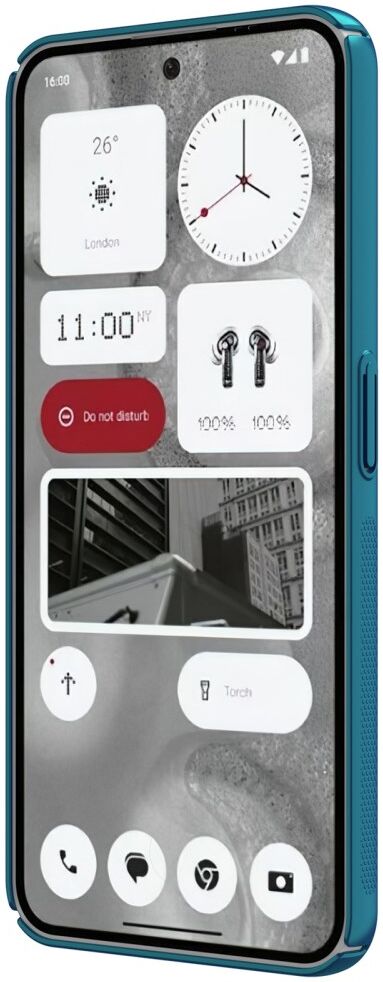 Nillkin Super Frosted Shield Nothing Phone (2) Hoesje Back Cover Blauw afbeelding 11