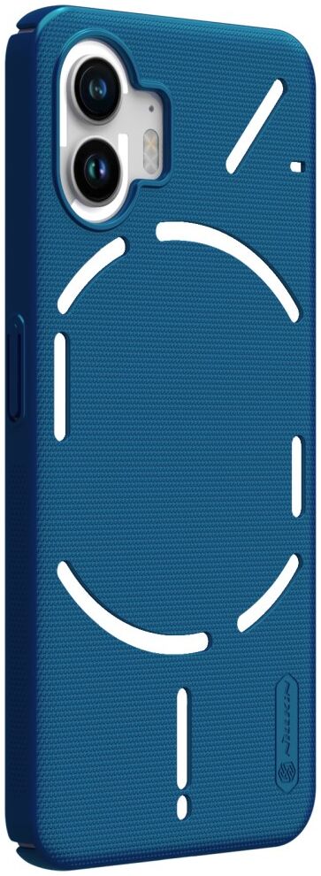 Nillkin Super Frosted Shield Nothing Phone (2) Hoesje Back Cover Blauw afbeelding 2
