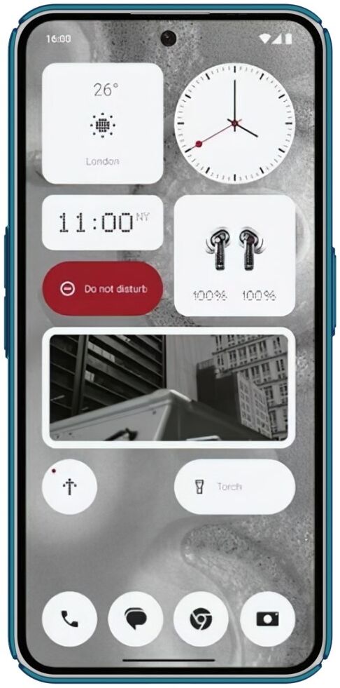 Nillkin Super Frosted Shield Nothing Phone (2) Hoesje Back Cover Blauw afbeelding 8