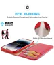 Dux Ducis Hivo Apple iPhone 15 Pro Hoesje RFID Book Case Rood