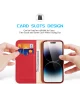 Dux Ducis Hivo Apple iPhone 15 Pro Max Hoesje RFID Book Case Rood
