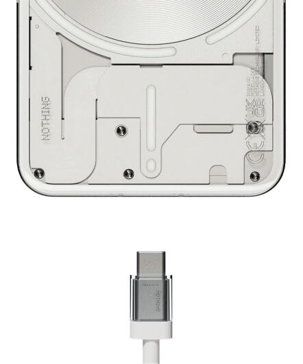 Originele Nothing (R) USB-C naar USB-C Kabel 1.8 Meter 60W Wit afbeelding 2