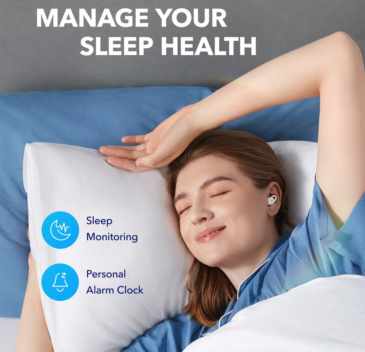 Anker SoundCore Sleep A10 Draadloze Oordopjes met Slaapmonitoring Wit afbeelding 5