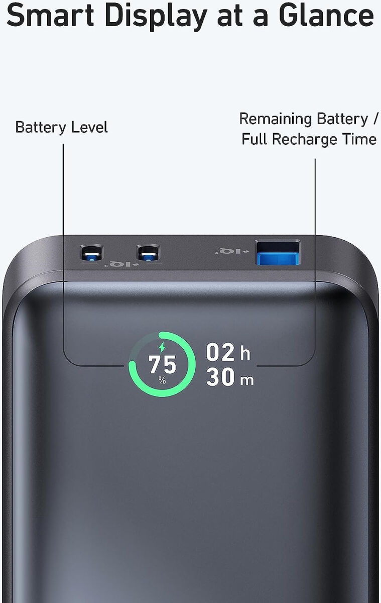 Anker 533 PowerCore (30W) Compacte PD Powerbank 10.000 mAh Zwart afbeelding 5