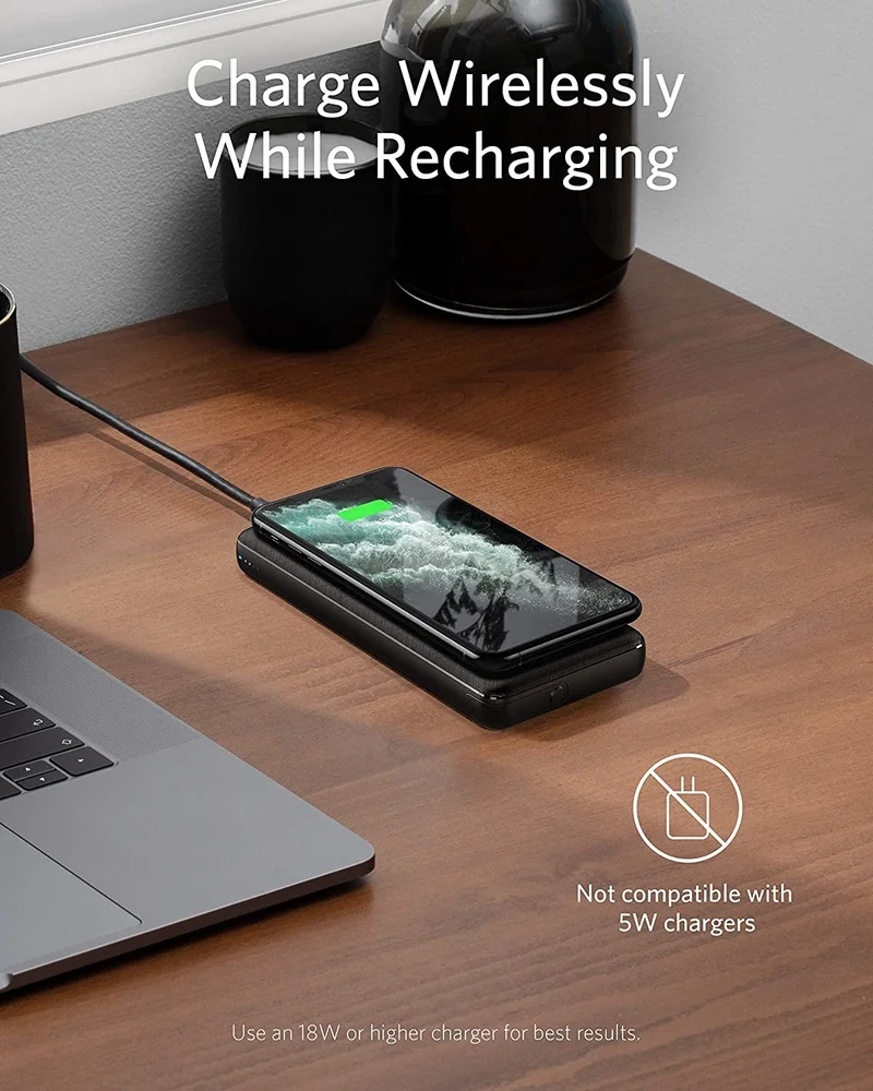 Anker PowerCore III (18W) QI Fast Charge Powerbank 10.000 mAh Zwart afbeelding 5