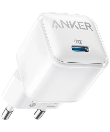 Anker 512 Nano Pro (20W) Fast Charge USB-C Adapter voor iPhones Wit Opladers