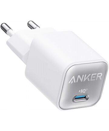 Anker 511 Nano 3 (30W) Fast Charge USB-C Adapter Wit Opladers