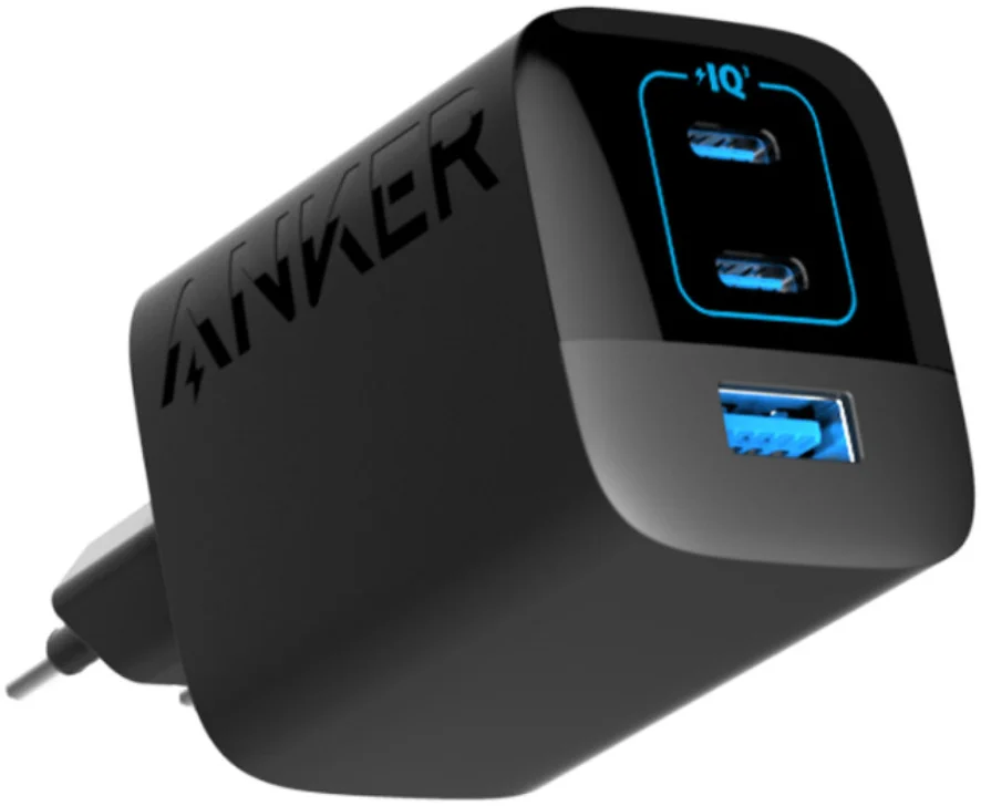 Anker 336 (67W) Chargeur Fast Adaptateur 3 ports USB-A et USB-C Zwart