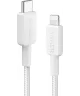 Anker 322 Gevlochten MFi USB-C naar Apple Lightning Kabel 0.9M Wit