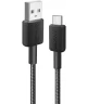 Anker 322 Gevlochten USB-A naar USB-C Kabel 1.8M Zwart