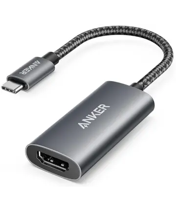 Anker 518 USB-C naar HDMI 8K@60Hz / 4K@144Hz Adapter Zwart Kabels