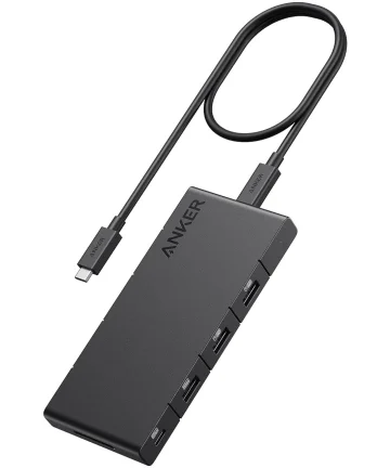 Anker 364 USB-C 10-in-1 Hub USB-A/USB-C/HDMI/Ehternet/SD-Kaart Kabels
