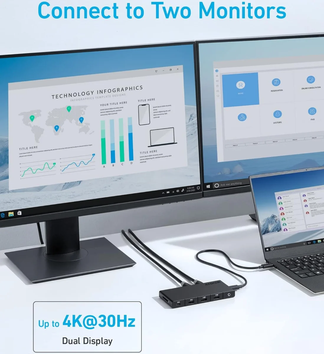 Anker 364 USB-C 10-in-1 Hub USB-A/USB-C/HDMI/Ehternet/SD-Kaart afbeelding 3