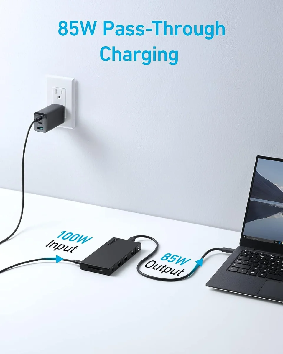 Anker 364 USB-C 10-in-1 Hub USB-A/USB-C/HDMI/Ehternet/SD-Kaart afbeelding 5