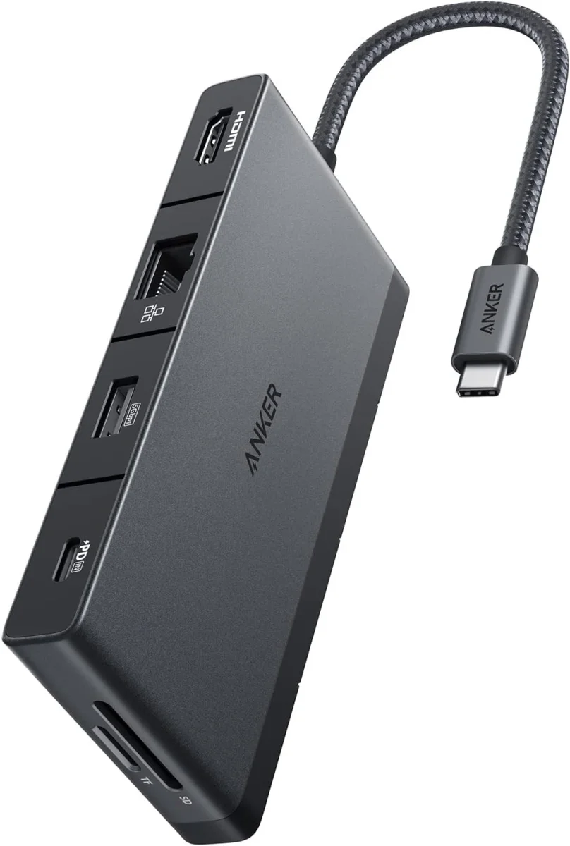 Anker 552 USB-C Hub 9-in-1 HDMI/ (Micro)SD / USB-A / USB-C / Ethernet afbeelding 1