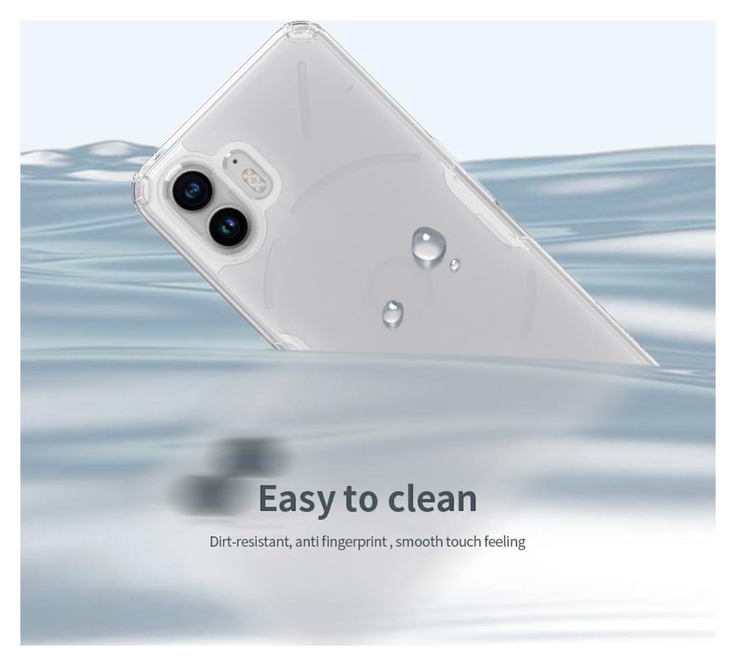 Nillkin Nature Nothing Phone (2) Hoesje TPU Back Cover Wit afbeelding 9