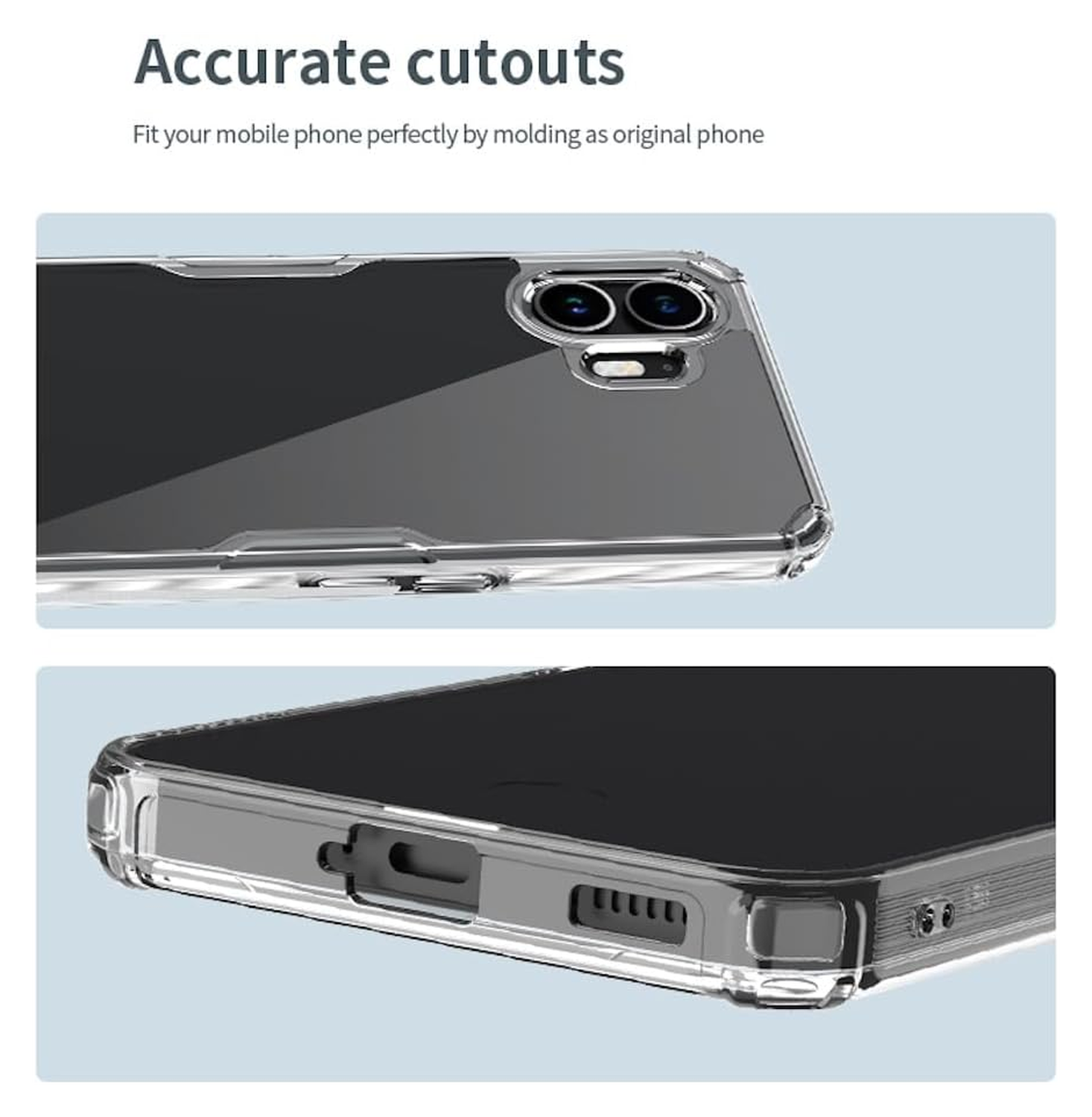 Nillkin Nature Nothing Phone (2) Hoesje TPU Back Cover Wit afbeelding 10