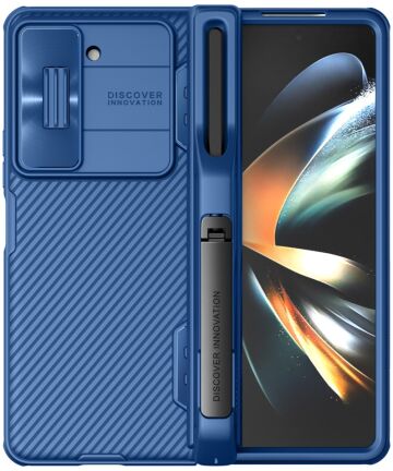Nillkin CamShield Samsung Galaxy Z Fold 5 Hoesje Pen Edition Blauw Hoesjes
