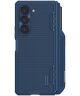 Nillkin Super Frosted Shield Samsung Z Fold 5 Hoesje Pen Edition Blauw