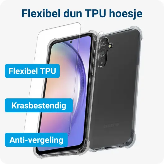 Samsung Galaxy A54 Hoesje + Screen Protector + Camera Protector. afbeelding 4
