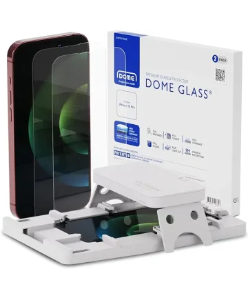 Whitestone Dome Glass Apple iPhone 15 Pro Screen Protector (2-Pack) Screen Protectors