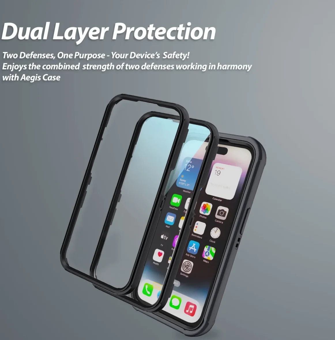 Whitestone Aegis Apple iPhone 15 Pro Hoesje Full Protect Cover Blauw afbeelding 2