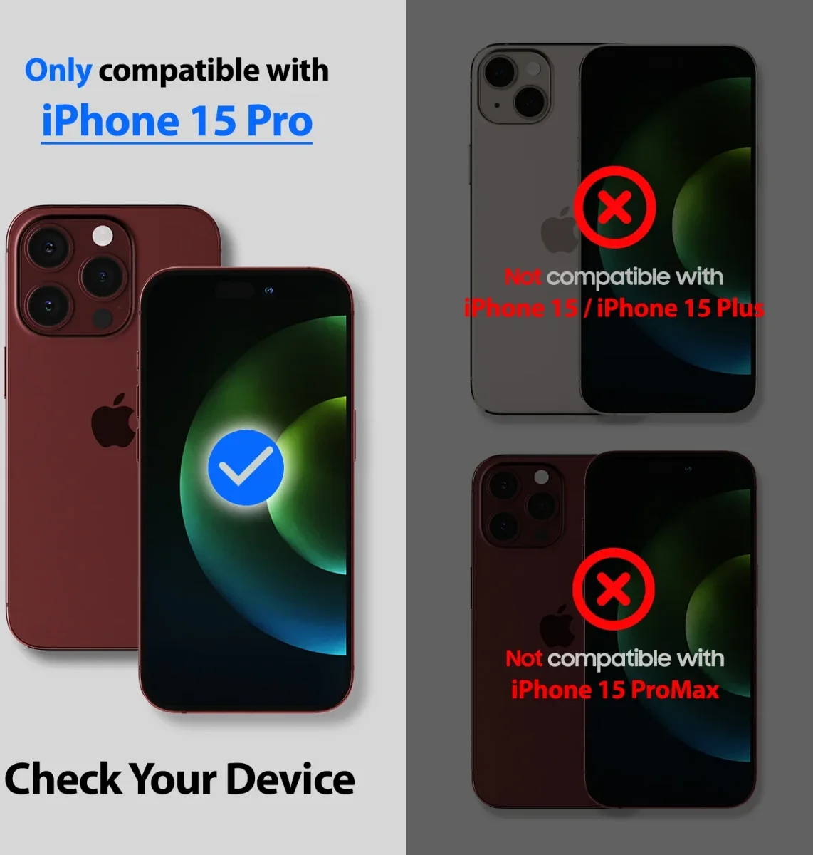 Whitestone Aegis Apple iPhone 15 Pro Hoesje Full Protect Cover Blauw afbeelding 5