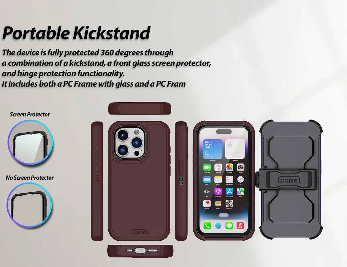 Whitestone Aegis Apple iPhone 15 Pro Hoesje Full Protect Cover Blauw afbeelding 7