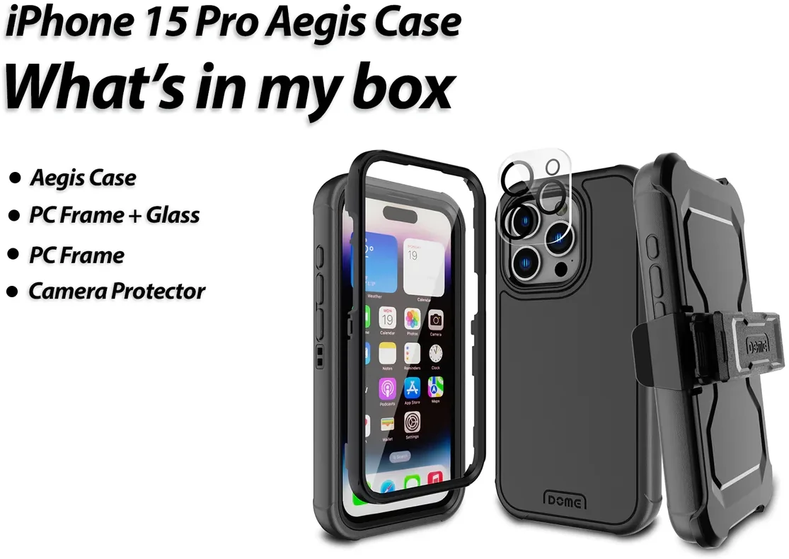 Whitestone Aegis Apple iPhone 15 Pro Hoesje Full Protect Cover Blauw afbeelding 10
