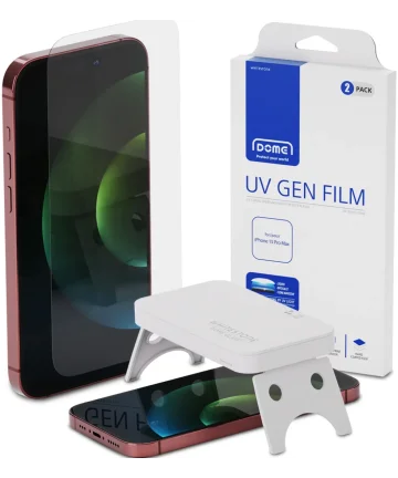 Whitestone iPhone 15 Pro Max Screen Protector UV-Licht Folie (2-Pack) Screen Protectors