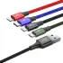 Baseus USB 4-in-1 Kabel Micro-USB / USB-C / 2x Lightning 1.2M Zwart afbeelding 2