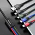 Baseus USB 4-in-1 Kabel Micro-USB / USB-C / 2x Lightning 1.2M Zwart afbeelding 6